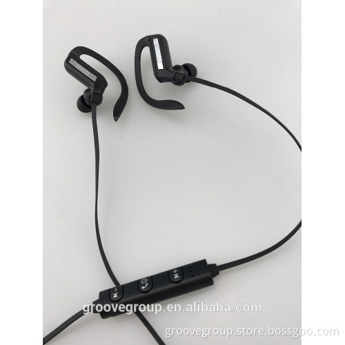with BSCI factory premium quality good sound in ear earhook sports bluetooth in ear earhook earphone